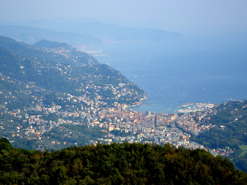 Escursione Rapallo-Santuario di Caravaggio. Panorama.