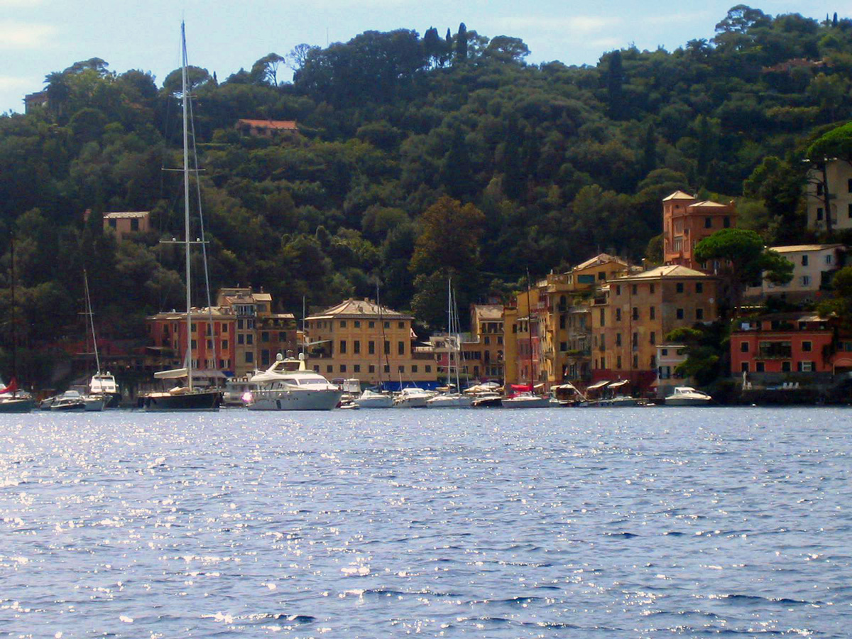 Yacht ormeggiati a Portofino
