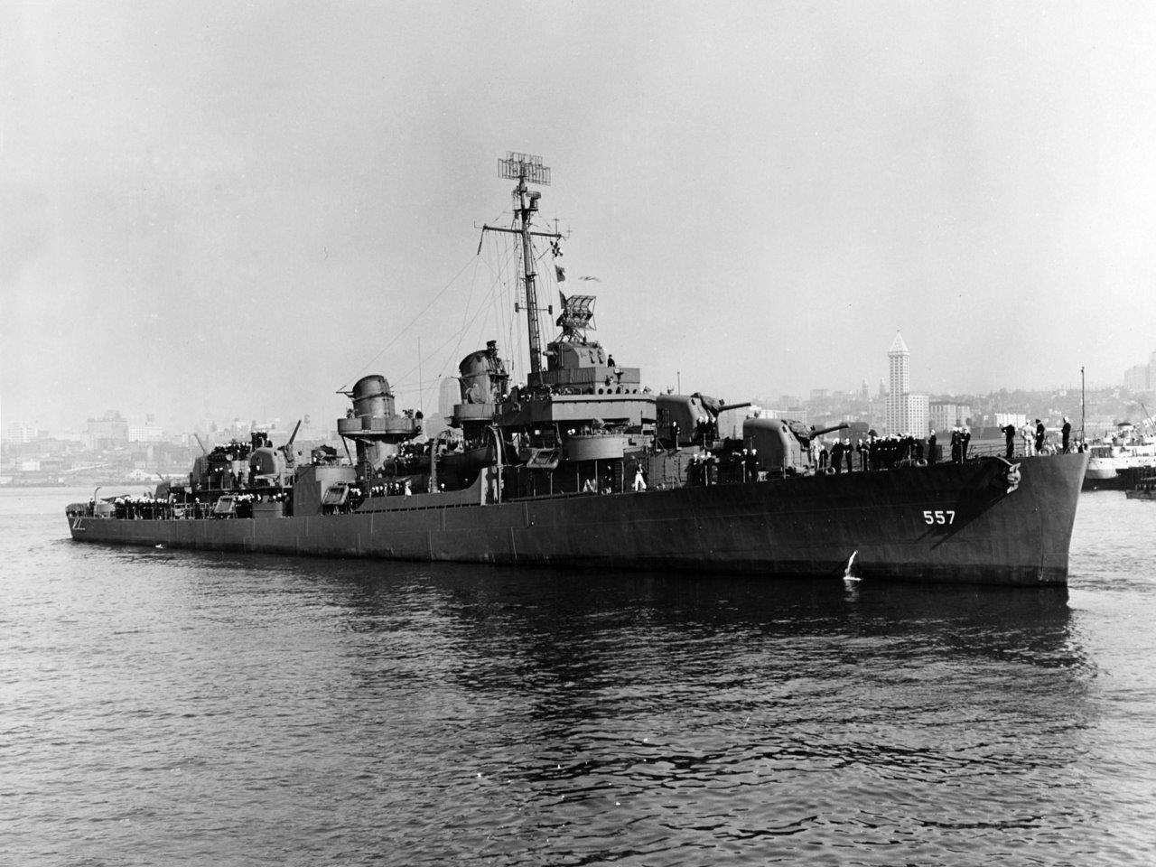relitto più profondo, cacciatorpediniere USS Johnston DD557
